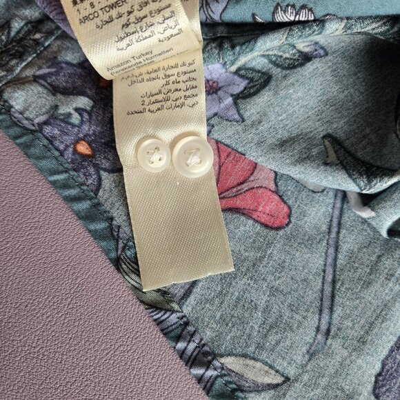 Goodthreads Floral Button Down Shirt Men's XL Poplin Slim Fit Pocket Vacation - Picture 12 of 12